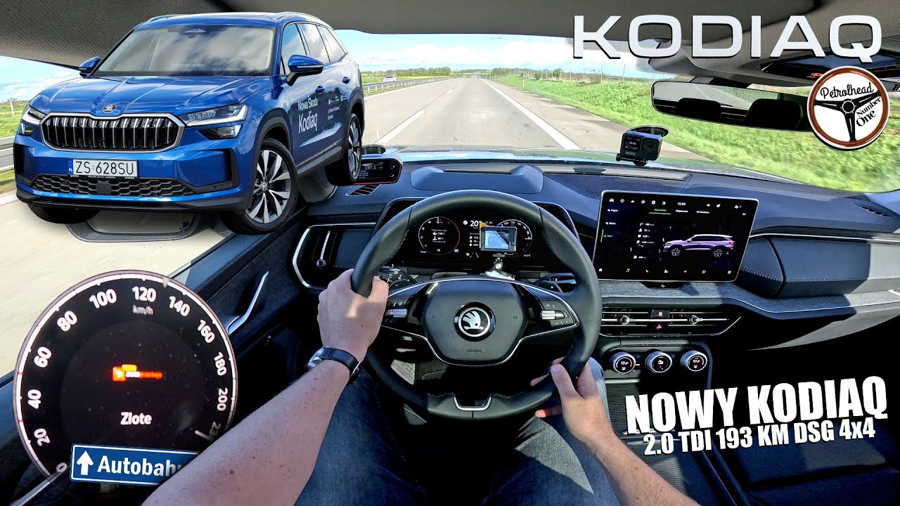 2024 Škoda Kodiaq 2.0 TDI DSG 4x4 (193 KM) | V-MAX, 0-100, 100-200 km/h, PREZENTACJA. | 4K