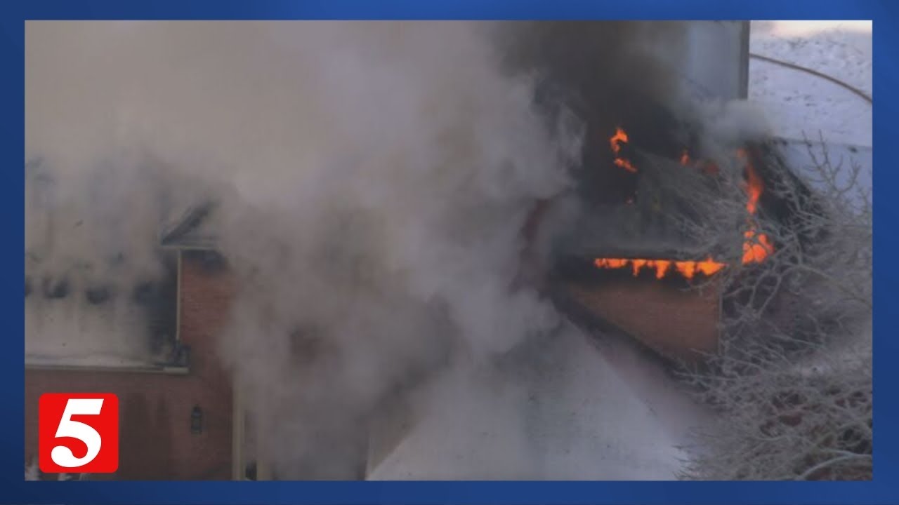 Neighbors alert crews to Franklin house fire during winter storm