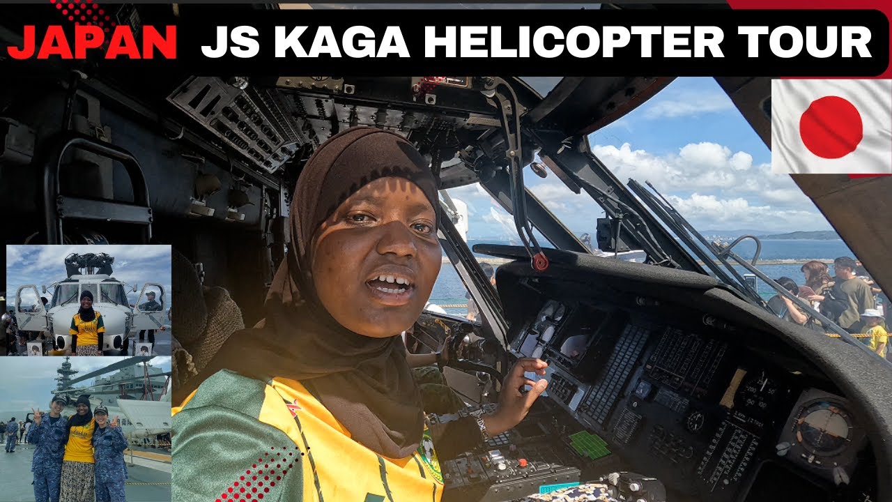Japan JS KAGA Helicopter Destroyer Tour| Japan's largest Aircraft Carrier| #japan #viral  #fyp