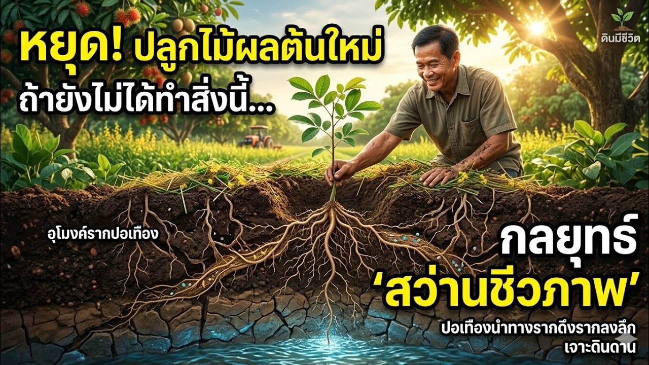 สูตรลับดึงรากลงลึก​ ให้ทนแล้งแบบมือโปร