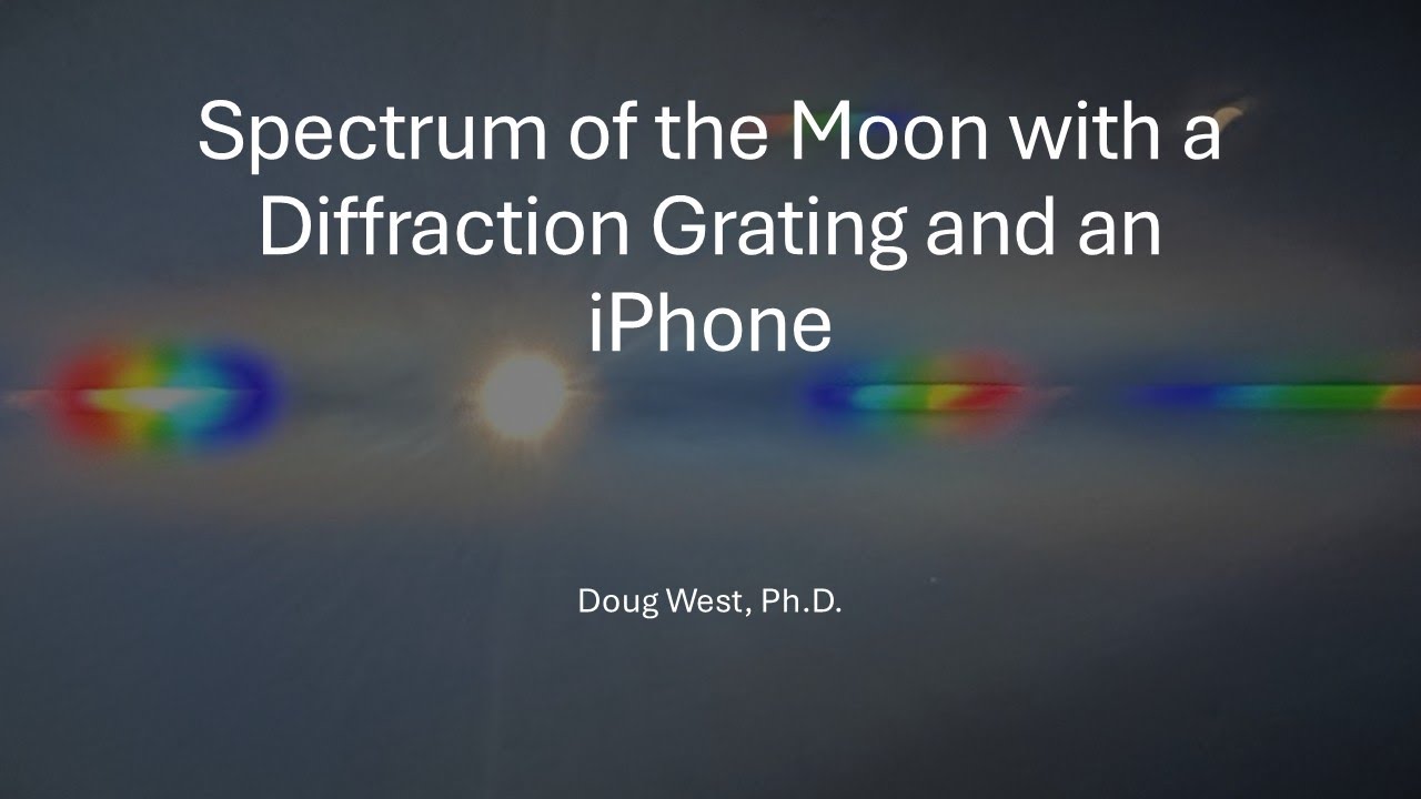 Moon Spectrum with an iPhone | Simple Solar Spectroscopy