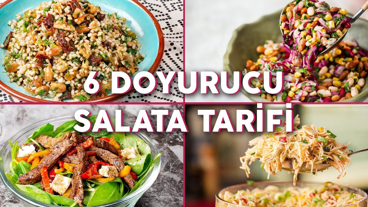 Tek Başına Bile Uzun Süre Tok Tutan 6 Doyurucu Salata Tarifi - Yemek Tarifleri