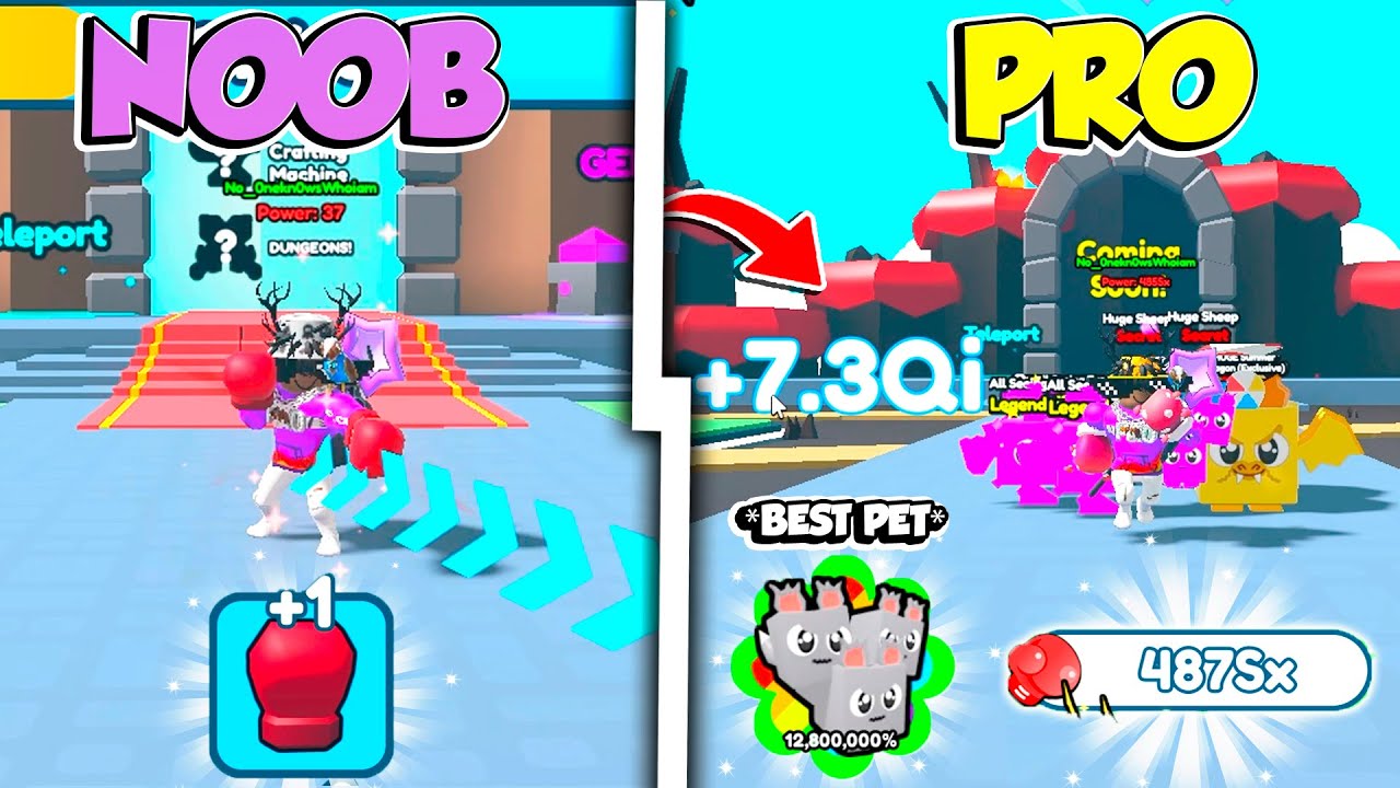 Punch Simulator👊 От нуба до профессионала *получил лучшего питомца* 12 000 000+ характеристик