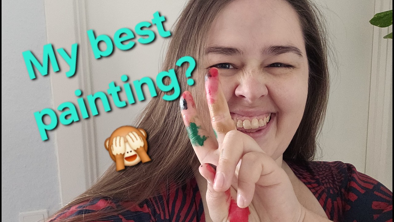 Finger painting a Van Gogh | one day painting | A Sparkling Artist