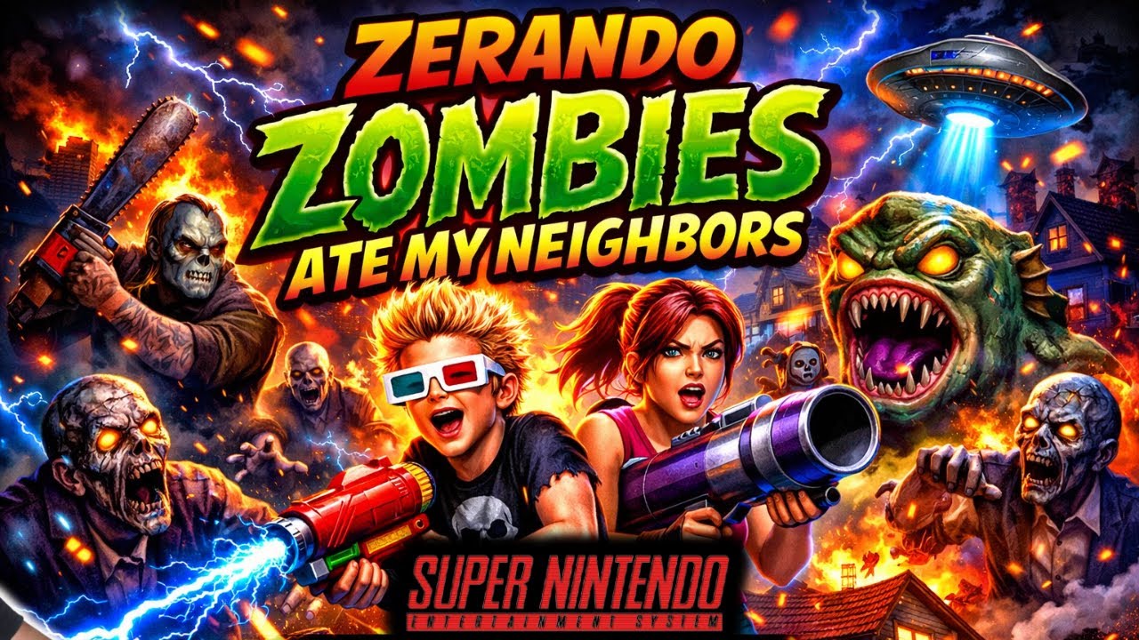 Zerando Zombies ate my neighbors Super Nintendo
