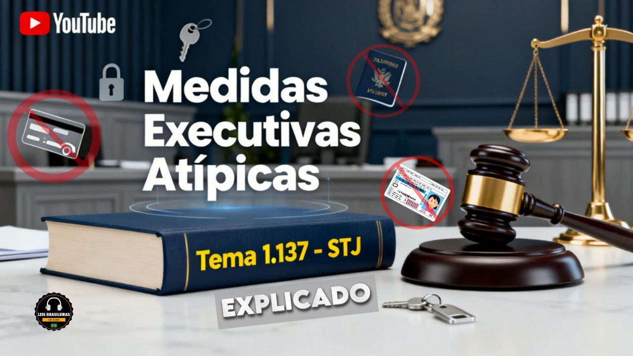 MEDIDAS EXECUTIVAS AT&Iacute;PICAS - TEMA REPETITIVO 1.137/STJ EXPLICADO - BLOQUEIO DE CNH, PASSAPORTE, ETC
