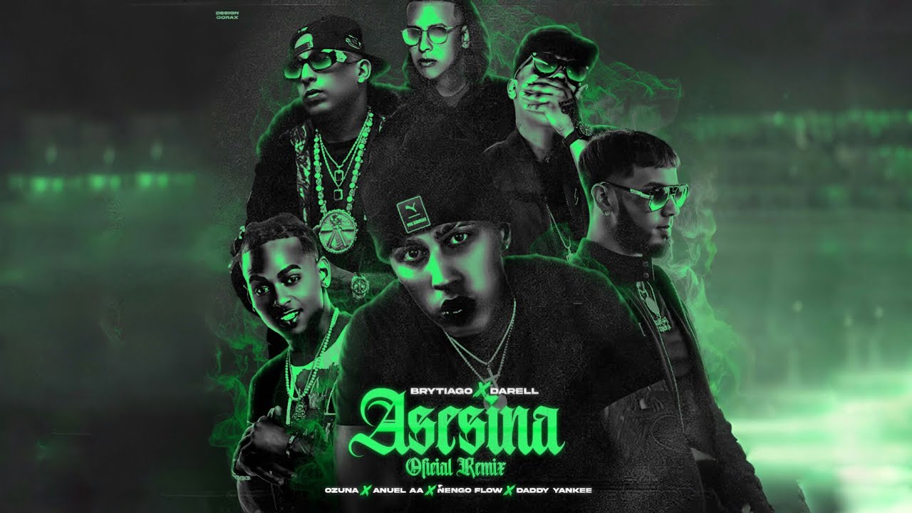 Brytiago, Darell - Asesina (Remix) Feat. Anuel AA, Ñengo Flow, Ozuna, Daddy Yankee [Audio]