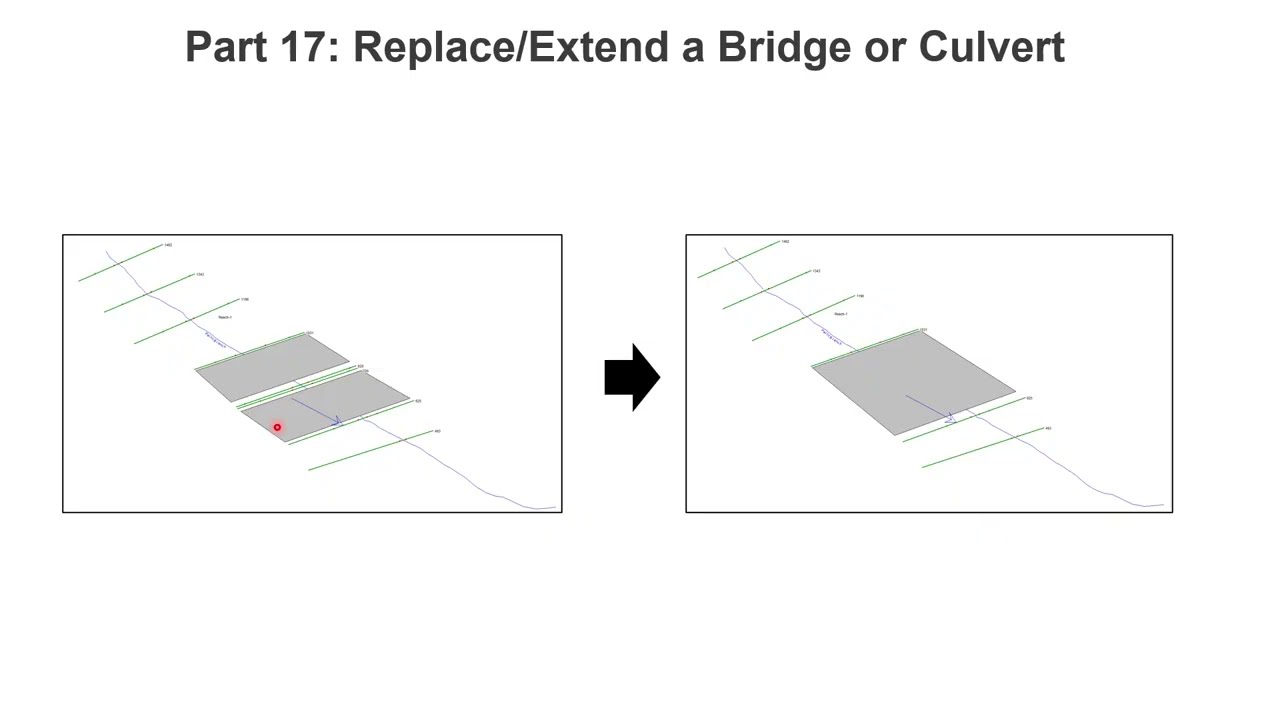 Part 17 - Replace OR Extend a Bridge or Culvert in HECRAS Geometric Data Editor