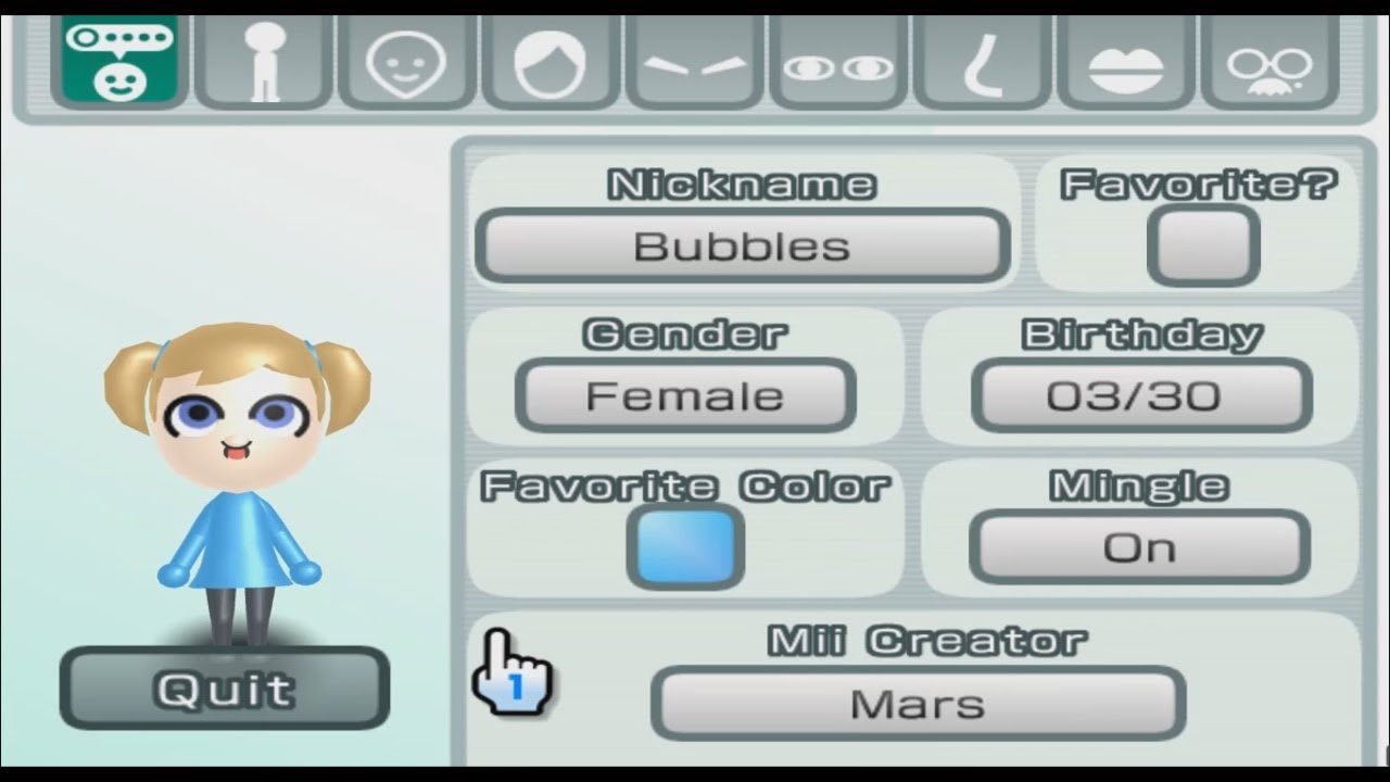 Bubbles - The Powerpuff Girls - Mii 488