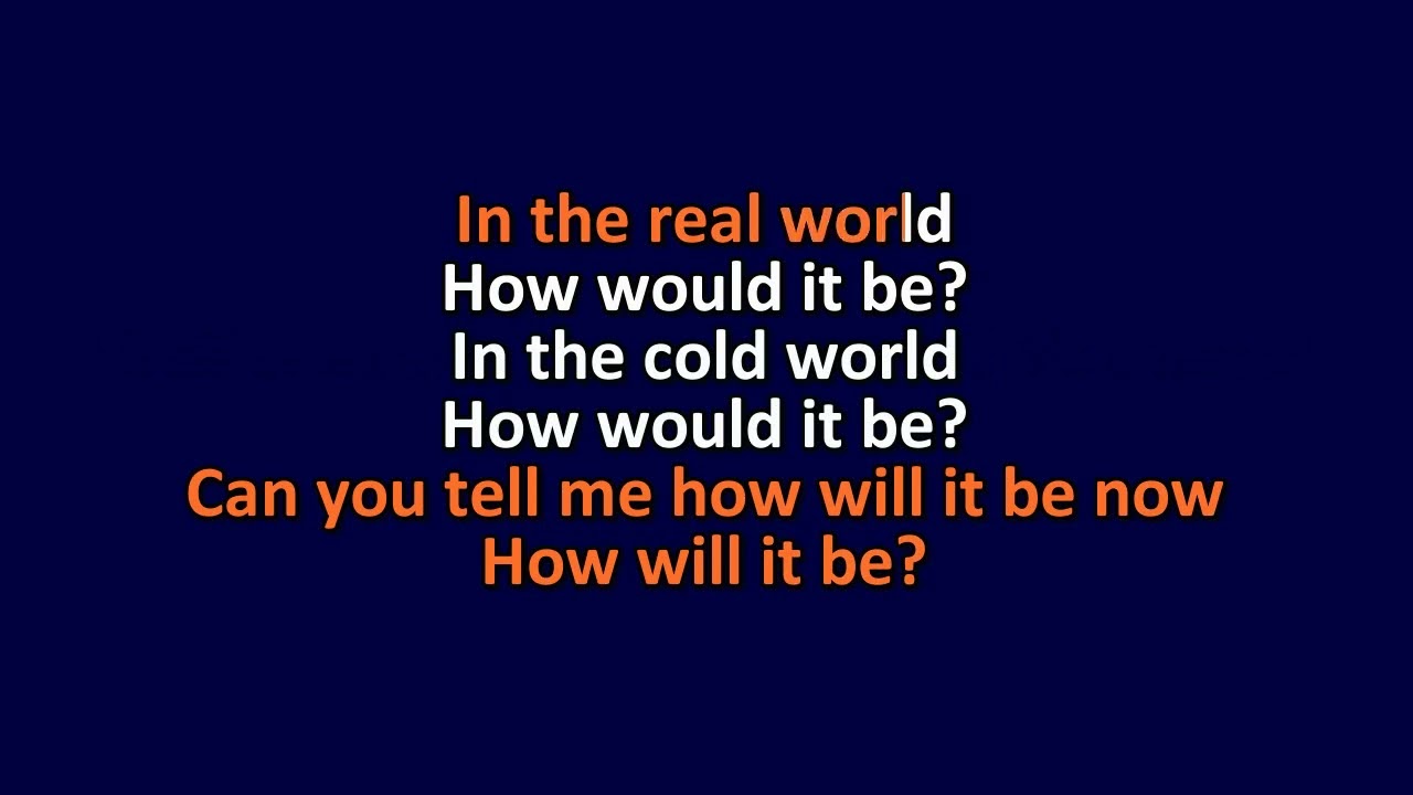 The Chameleons - Tears - Karaoke Instrumental Lyrics - ObsKure