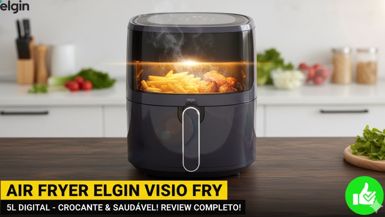 Air Fryer Visio Fry Elgin 5L é Boa? Vale a Pena em 2026? Review Completo!