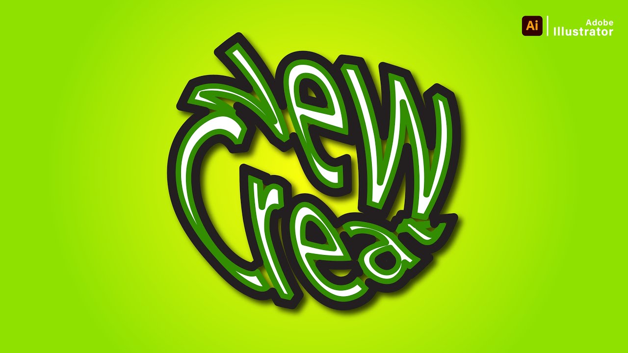Cartoon Style Text Effect In Adobe Illustrator