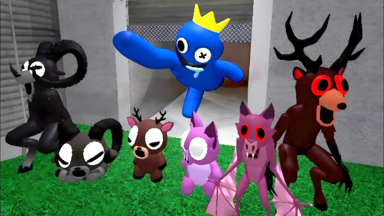 What If I Become Beby Ram, Bat, Deer, And Normal Ram, Bat, Deer In Rainbow Friends 1 Full Gameplay 