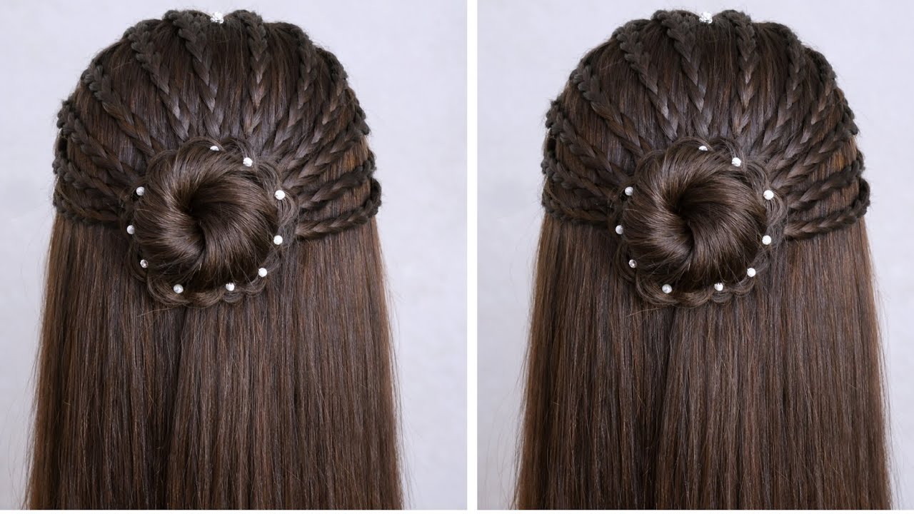 Amazing Open Hairstyle For Girls | Easy Braid Hairstyle for Wedding | New Hairstyle for medium hair