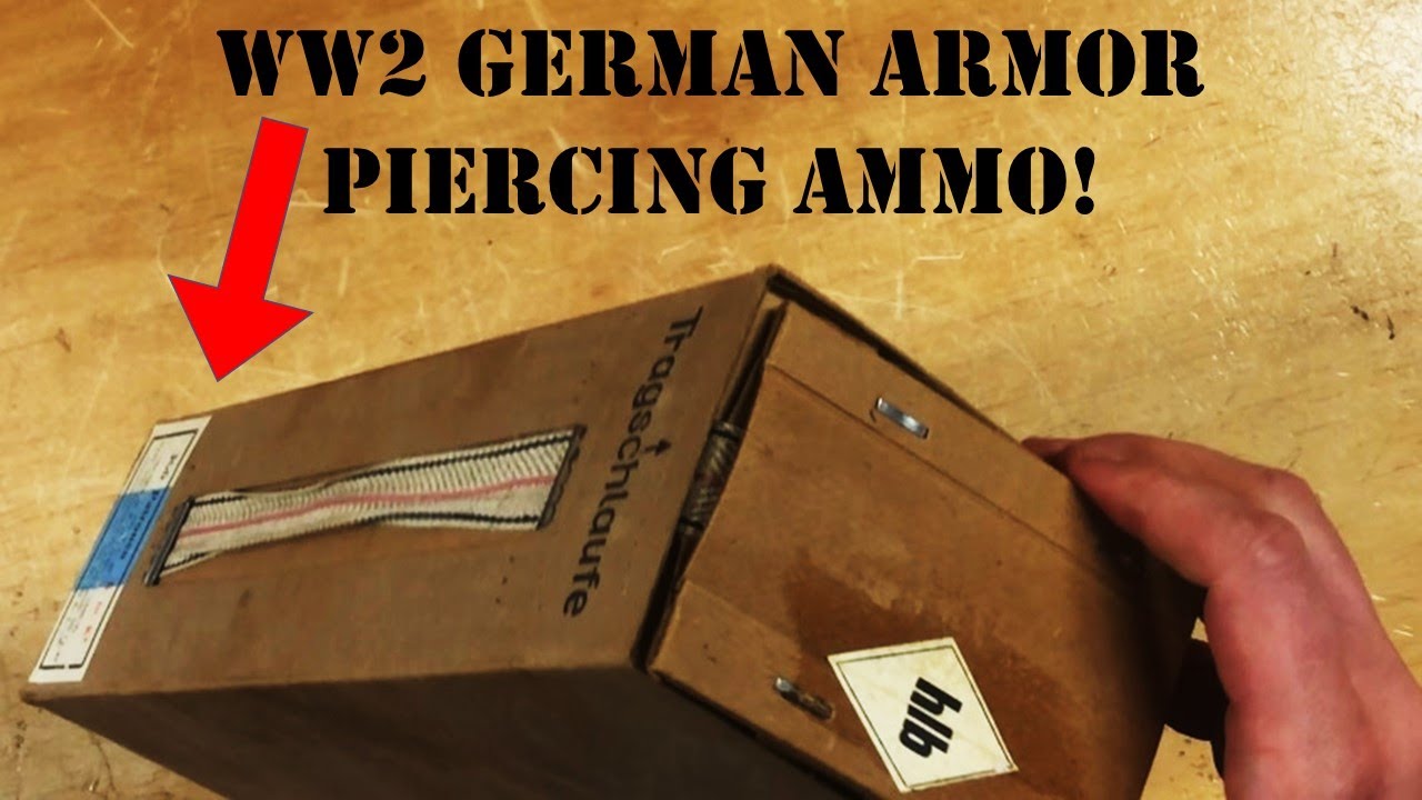 Opening an Original WW2 German Armor Piercing Ammo 300 Round Battle Pack.