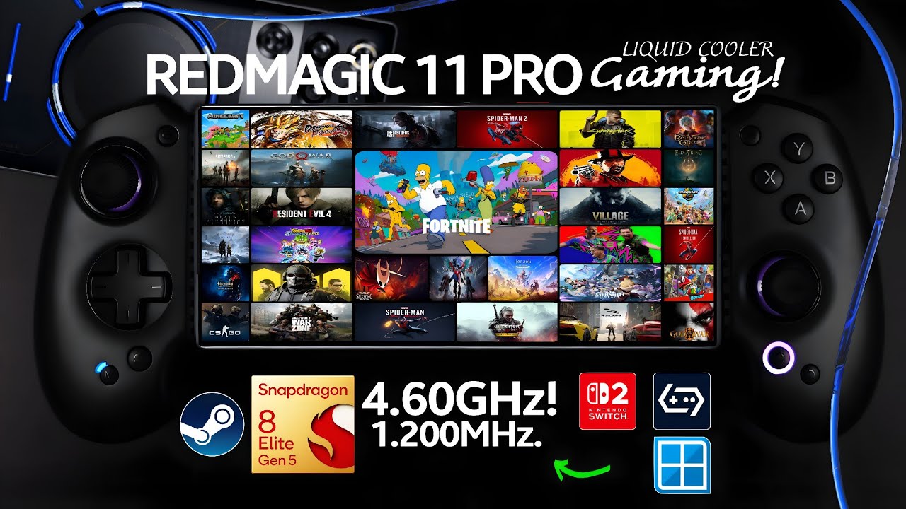 FANTÁSTICO! REDMAGIC 11 PRO GAMES DE PS5, PC, XBOX, SWITCH NO MELHOR CELULAR GAMER REVIEW COMPLETO!