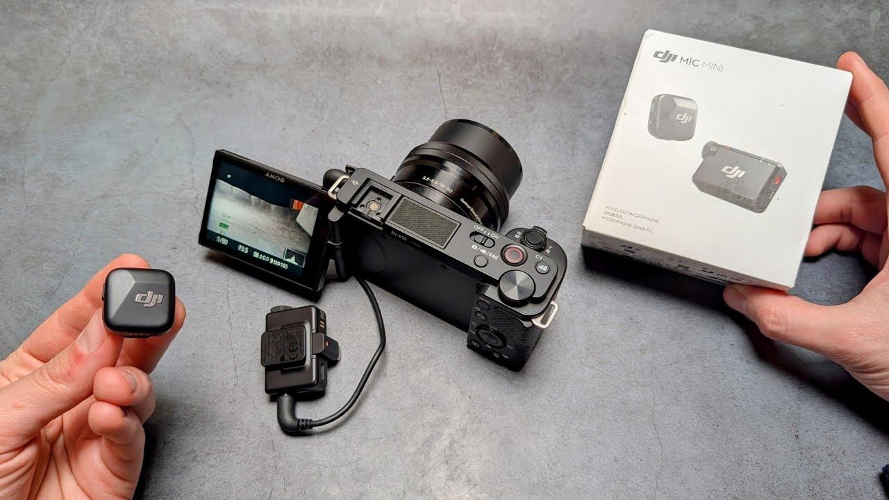 Как подключить микрофон DJI Mini к камере SONY