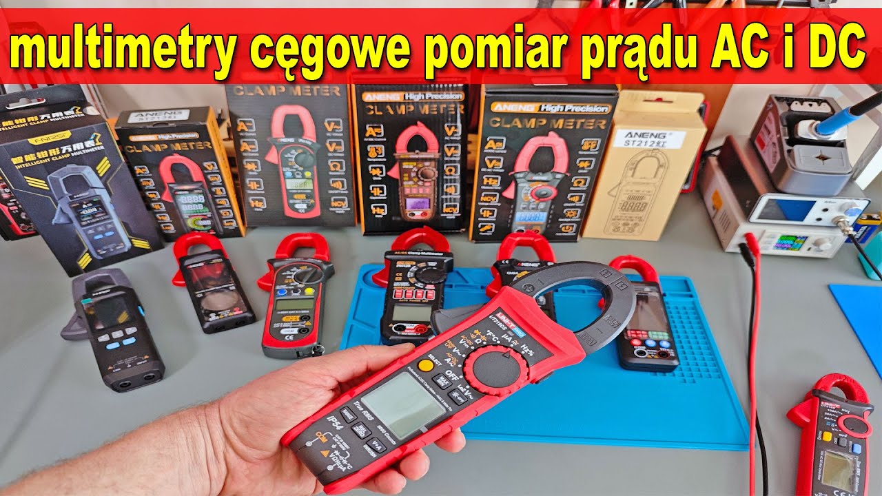 Cęgowe mierniki ▶ pomiar prądu DC i AC ▶ podsumowanie pomiary Aneng Uni-t Fnirsi #gotronik
