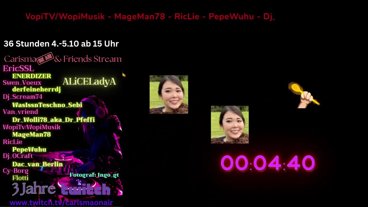 Musik und Kochen - Twitch live Stream vom 25.07 Techno/Trance