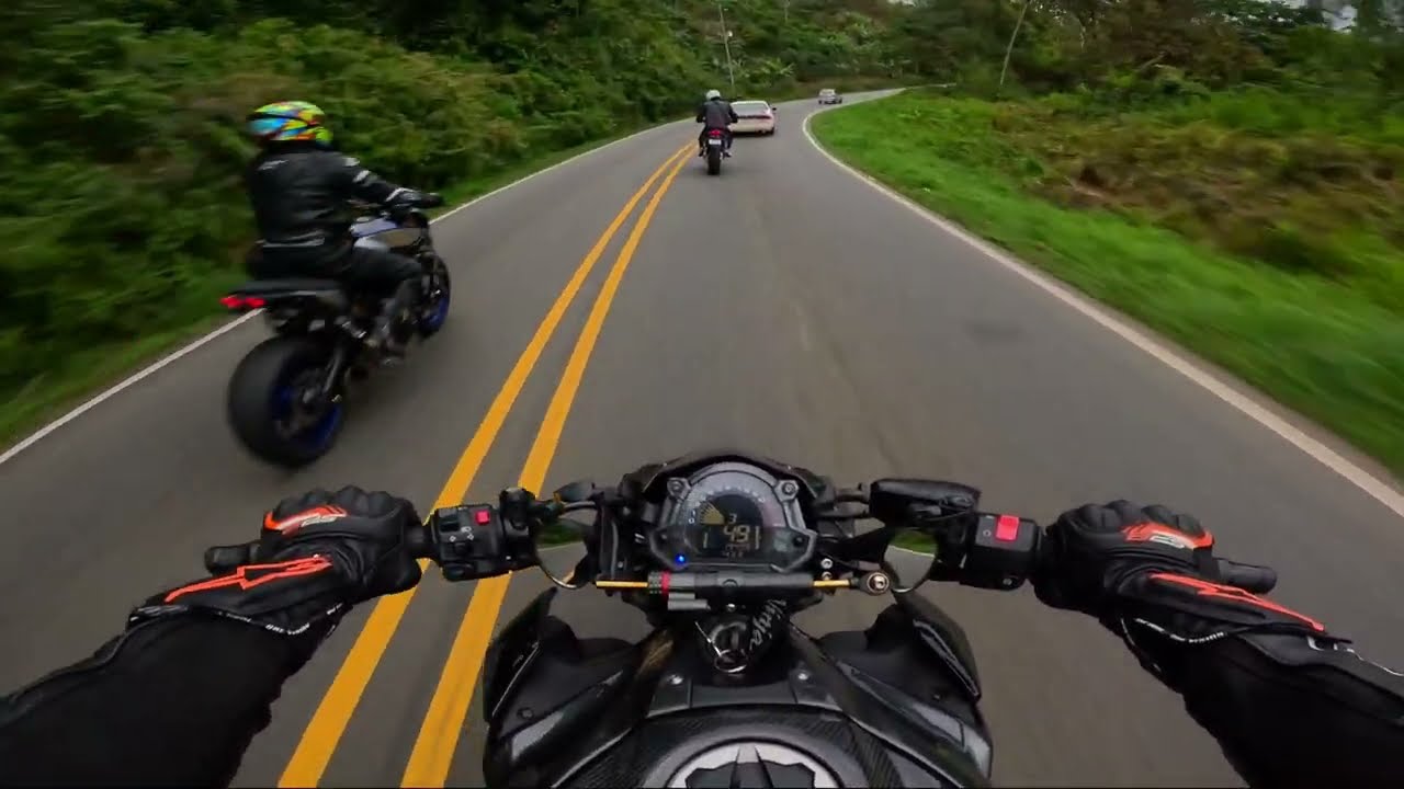 Ride Z900, Duke 990r, MT09, CB65OR, subiendo Cerro de la Muerte Costa Rica. #z900 #mt09 #bikeride