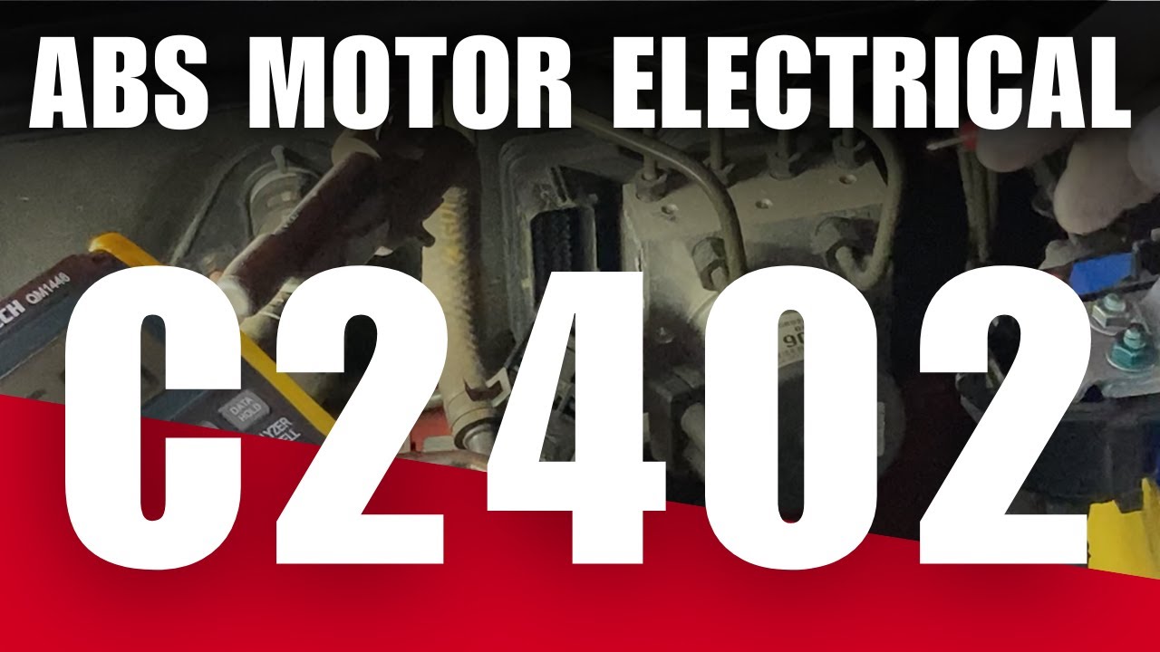 3 Simple Steps to Fix C2402 ABS Motor Electrical Fault Code Like a Pro