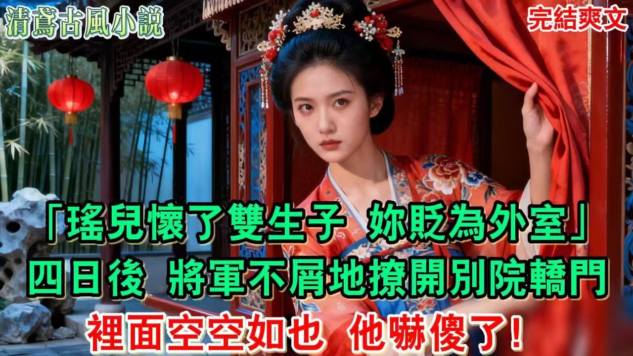 【完結爽文】「瑤兒懷了雙生子，我做主正室之位給她，妳貶為外室。」四日後，將軍不屑地撩開別院轎門，裡面空空如也，他嚇傻了。#小說#追妻火葬場#愛情#古言小說 #逆袭 #爽文完結 #大女主