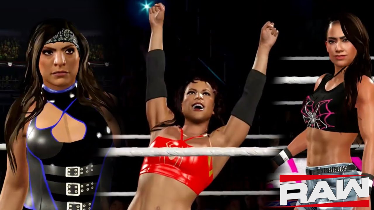 WWE 2K25 RAW - VICTORIA VS. AJ LEE VS. BECKY LYNCH: #1 CONTENDERS (WOMEN’S WORLD TITLE) 