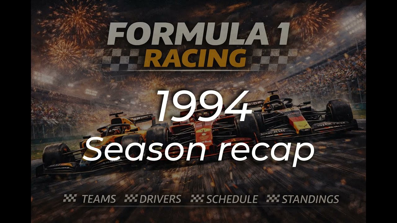 1994 F1 Recap: Senna’s Tragedy, Schumacher’s Ban & the Adelaide Crash Title Decider (1-Min)