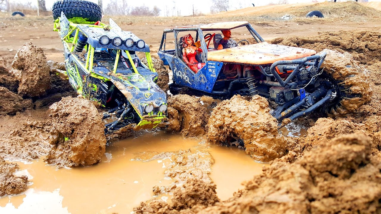 RC MUD Trucks 4x4 Trail — Axial Wraith VS WLtoys 10428 — RC Extreme Pictures