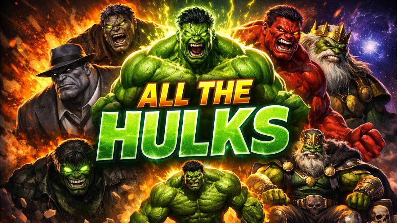 ALL THE DIFFERENT HULKS – AND WHICH ONE IS THE MOST TERRIFYING😱