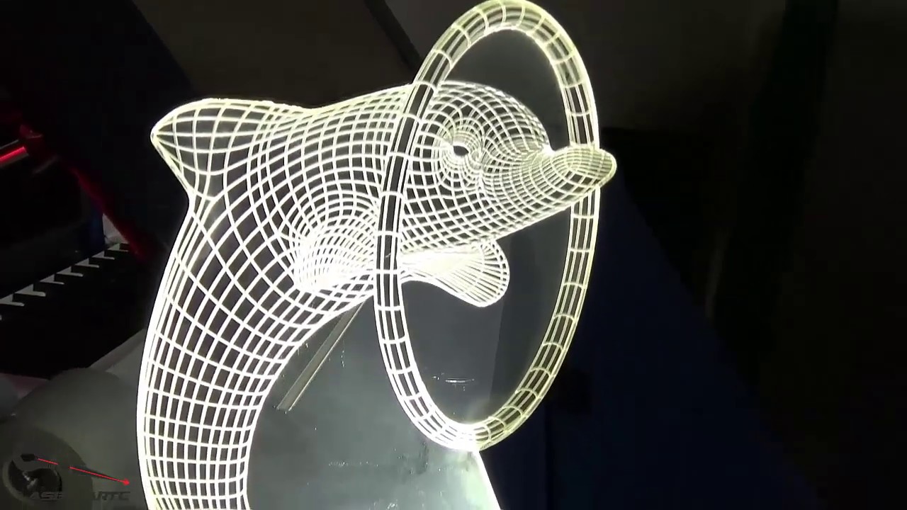 como hacer lamparas led acrilicas