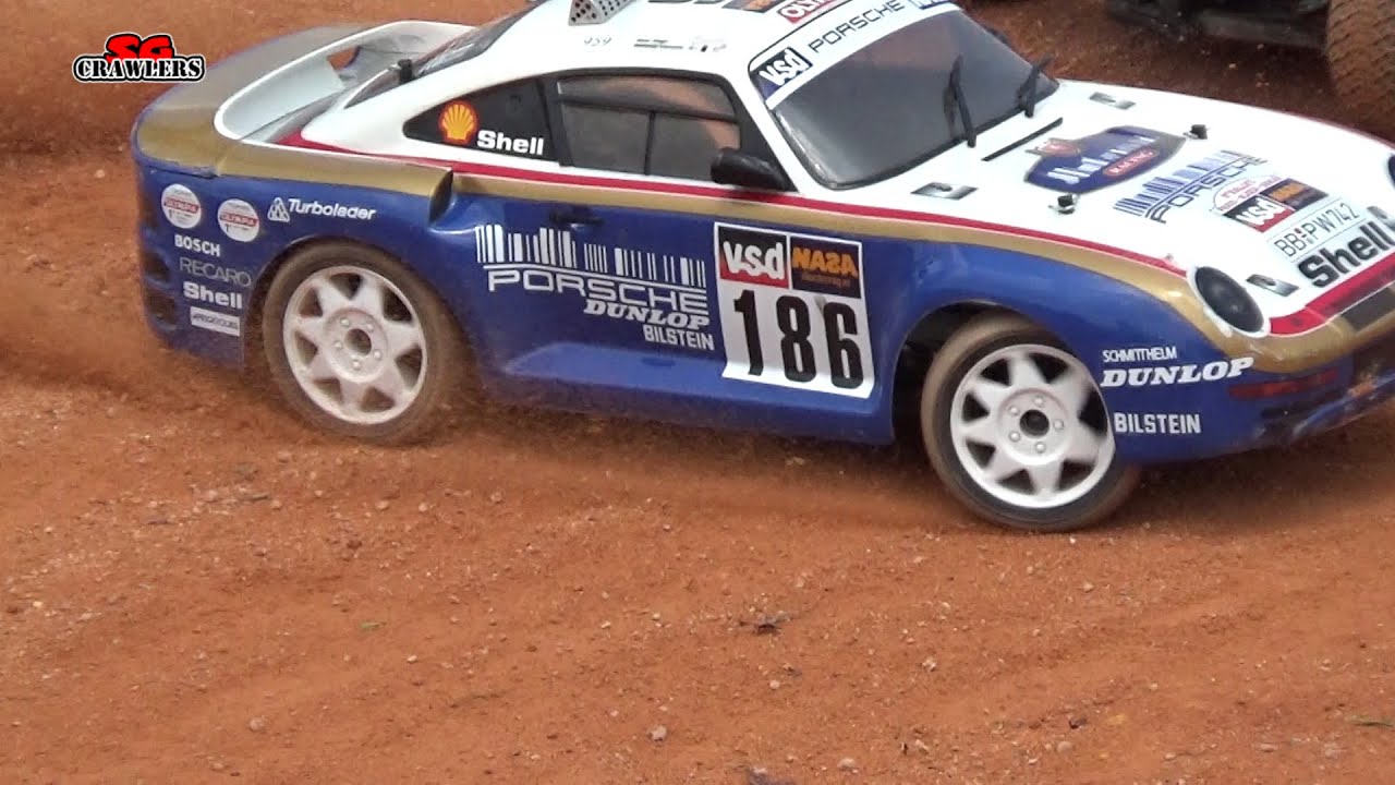 Carisma RC M48S Porsche 959 1/10 RC classic Dakar-Paris race winner - Offroad Rally adventures