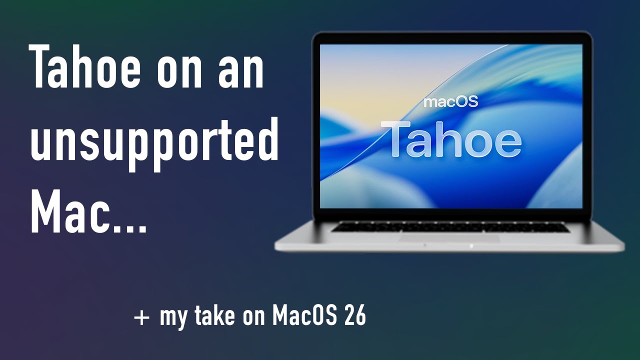 MacOS 26 Tahoe on a 2014 MacBook Pro