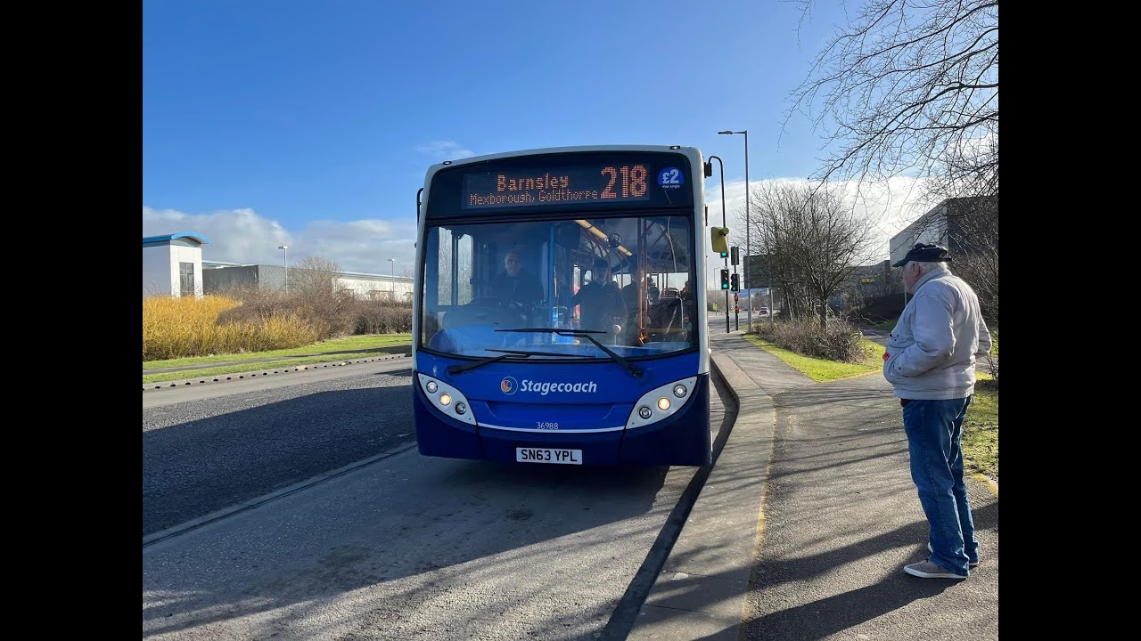 218 Stagecoach Bus - Goldthorpe to Barnsley (Full Ride)