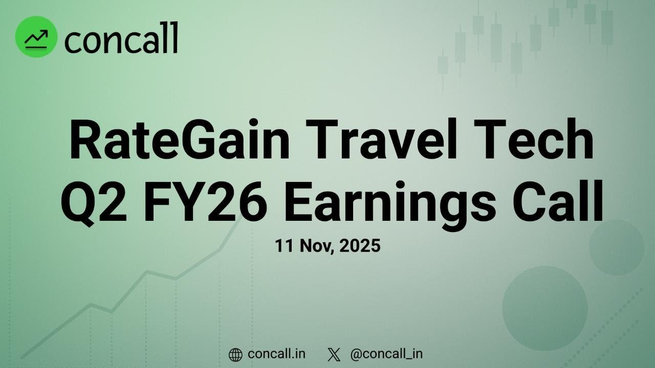 RateGain Travel Technologies Q2 FY26 Earnings Conference Call | Concall.in