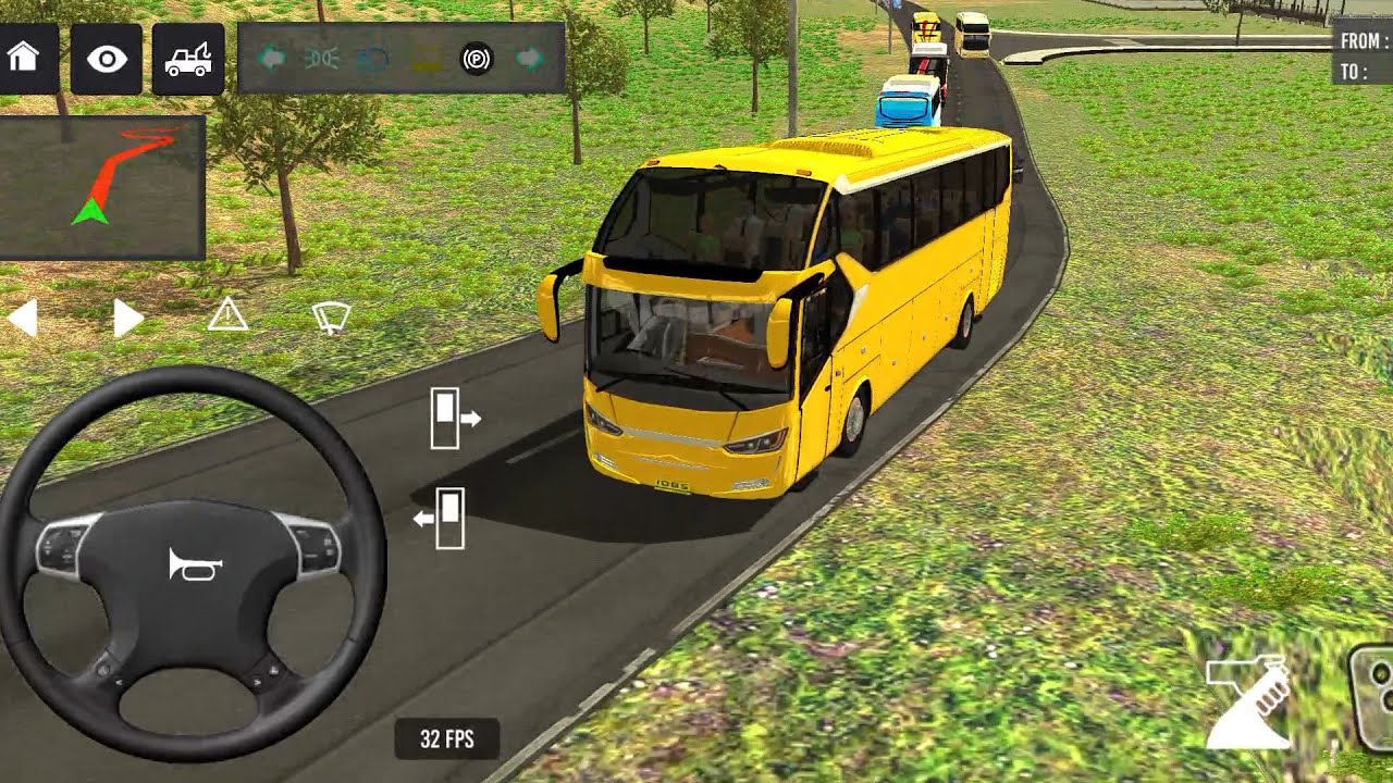 Euro Bus Driving Game 2024 Indonesia Bus Simulator Public Transportation Android Gameplay 930