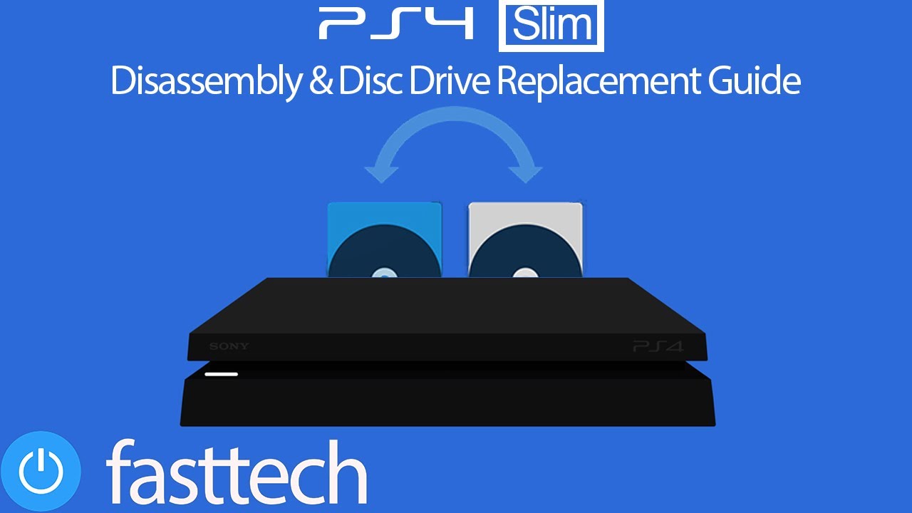 Разборка PS4 Slim и ремонт дисковода