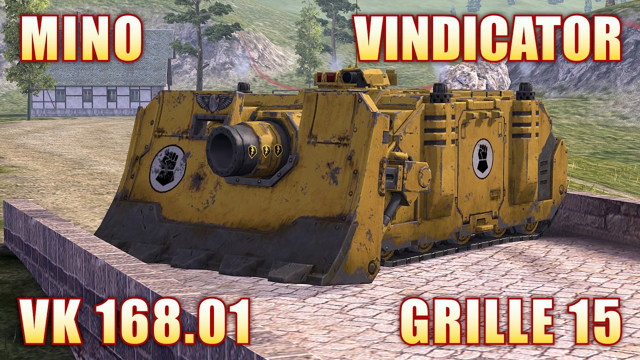 VINDICATOR ● VK 168.01 ● MINOTAURO ● GRILLE 15 | World of Tanks Blitz Gameplay #worldoftanksblitz