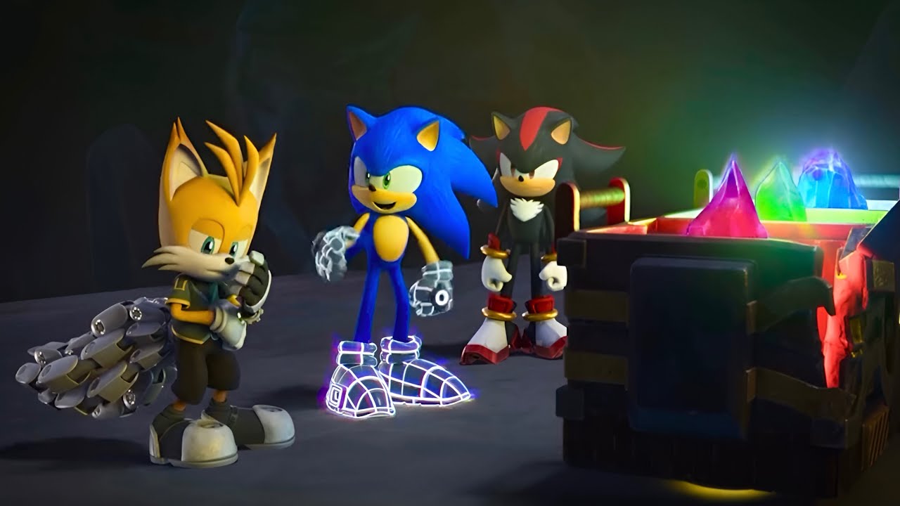 Sonic Prime | Sonic , Shadow , and Nine bring the shards to Green Hills (S2) Clip