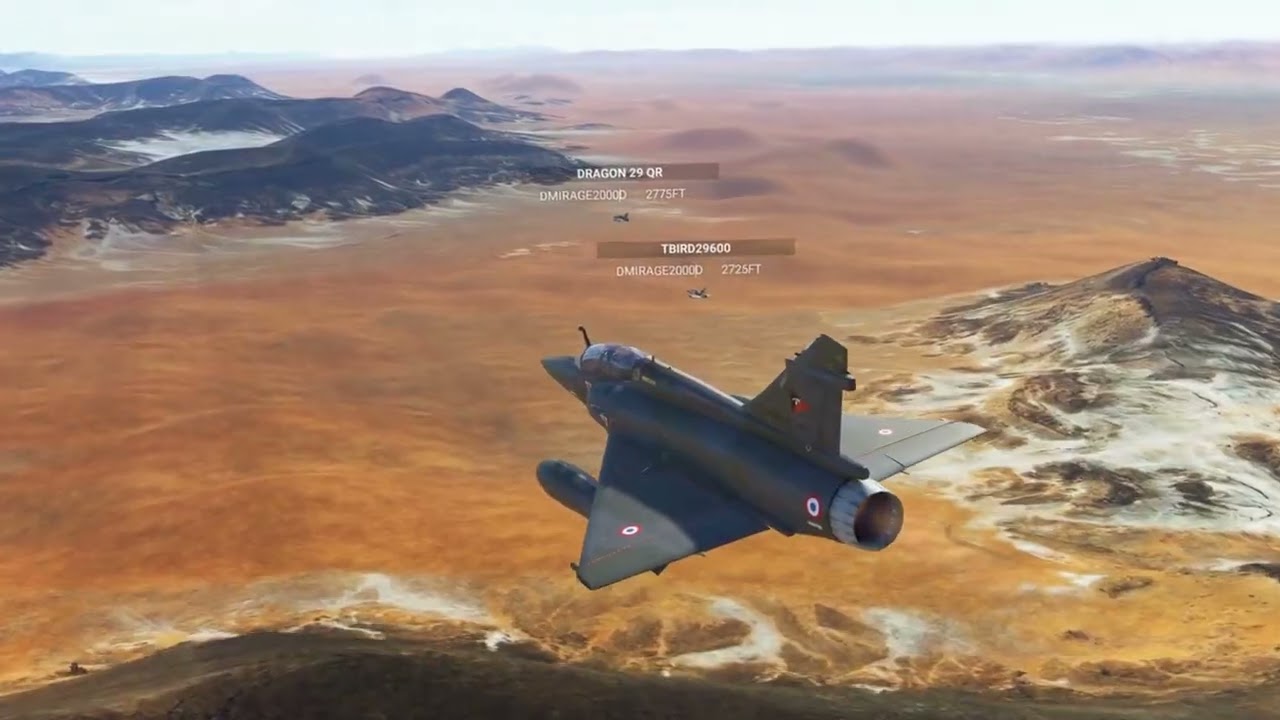 Mirage 2000D 🇫🇷 | Vol en formation & combats | Archives – Désert libyen | MSFS 2020