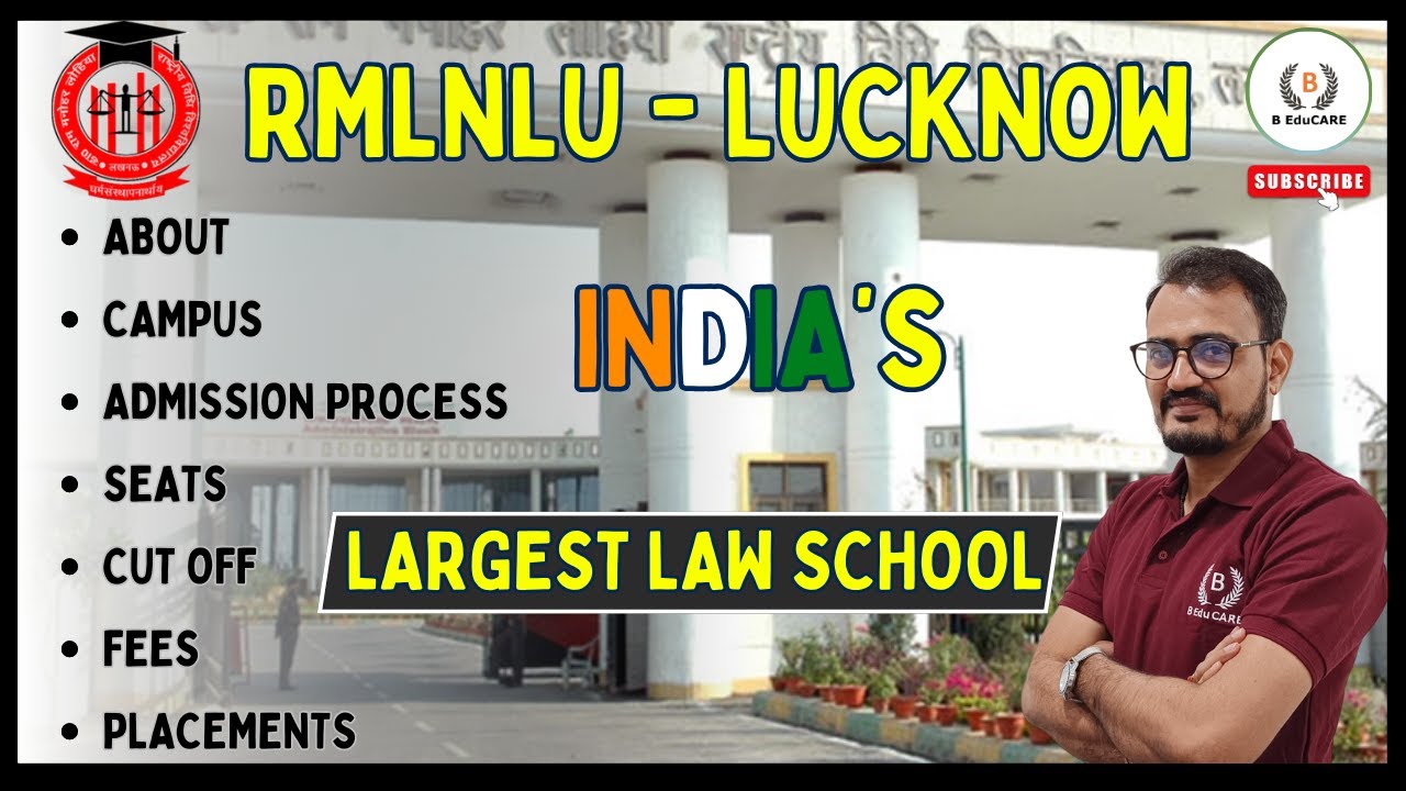 RMLNLU - LUCKNOW | Complete Details | Seats | Cut Off | Fees | Placements etc..