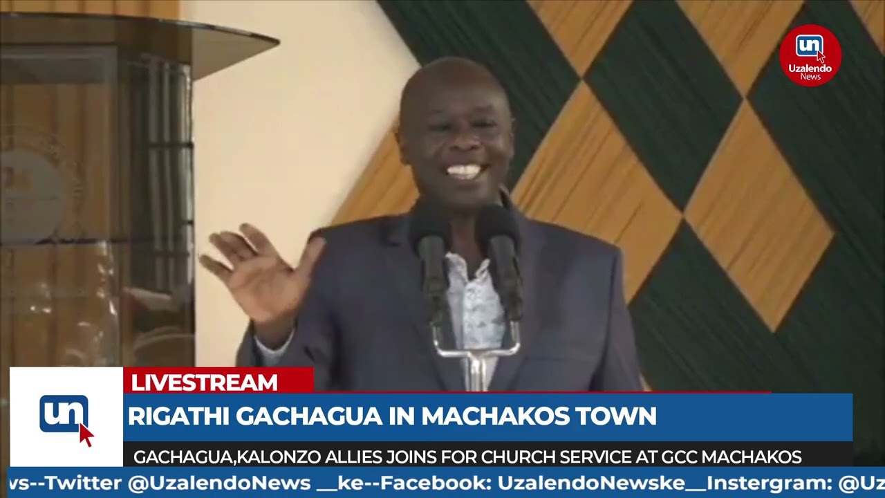 Rigathi Gachagua's Speech in Machakos Town During Sunday Service at GCC Township -FULL SPEECH