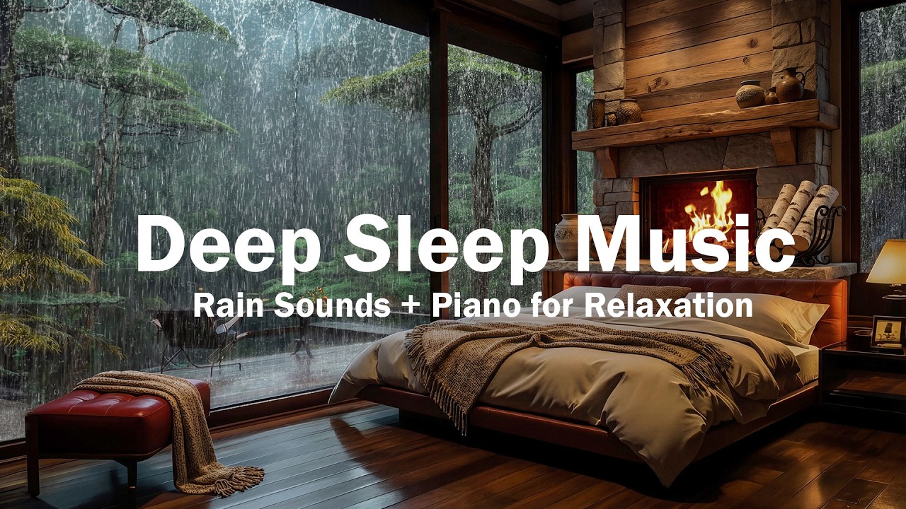 Relaxing Piano Music – Healing Rain Sounds for Deep Sleep, Stress Relief,Calming Music – Sleep Music