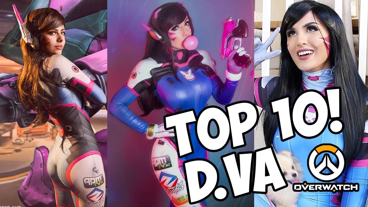 Top 10 D.VA COSPLAYS (SSSNIPERWOLF, JESSICA NIGRI, AZZYLAND!)
