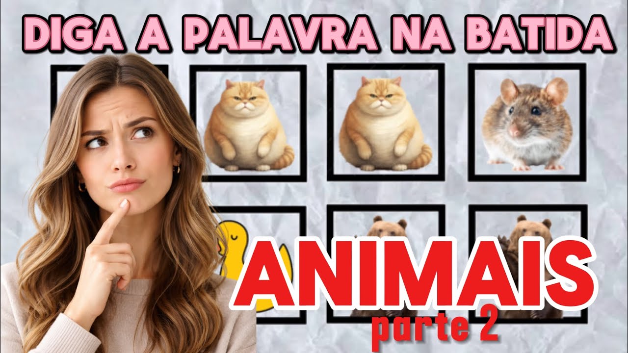 DESAFIO DOS ANIMAIS: Diga a palavra na batida da música (parte2)