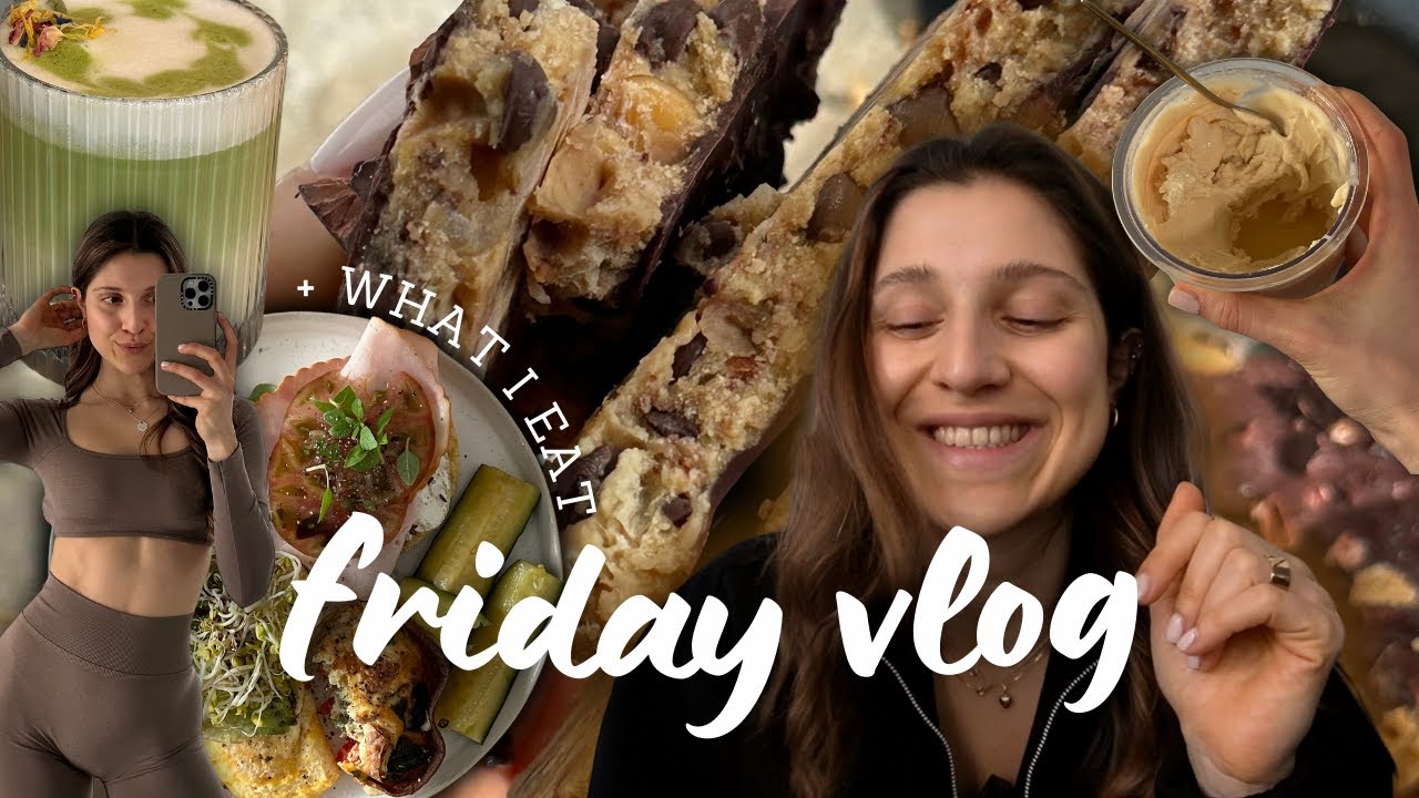 FRIDAY VLOG - spend a day with me & what I eat in a day | podcast, food shopping, cafés in Ulm