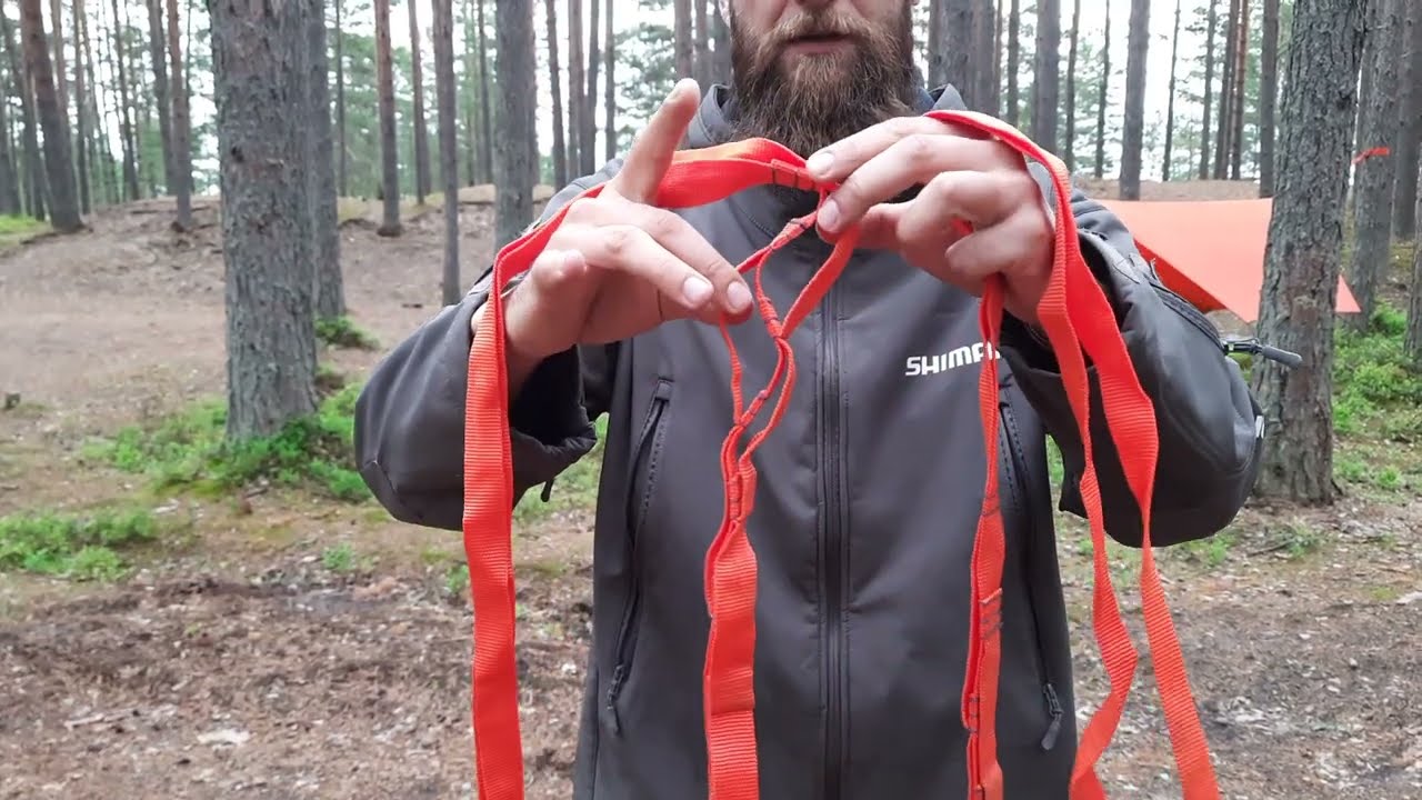 Привязные стропы. Быстрая установка гамака.  | Тревожный Павлик