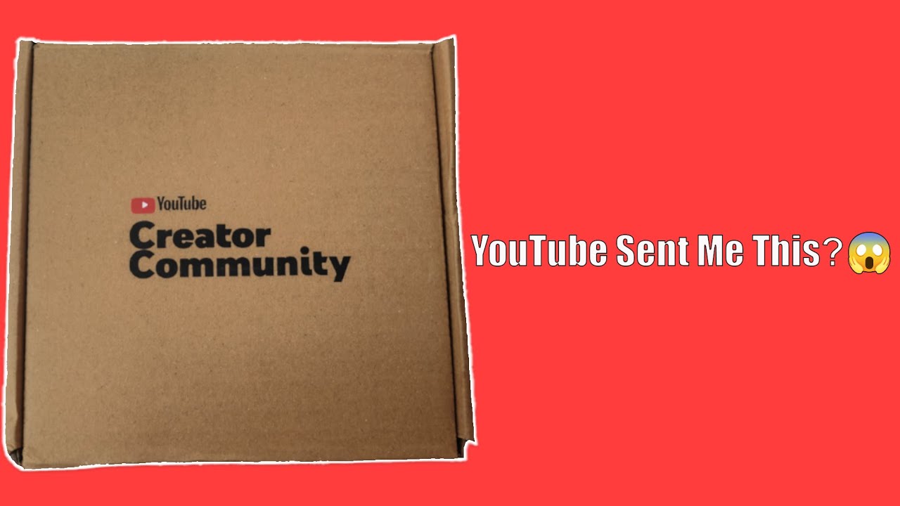 Распаковка коробки YouTube Creator Community Box 🎉 | Спасибо YouTube!