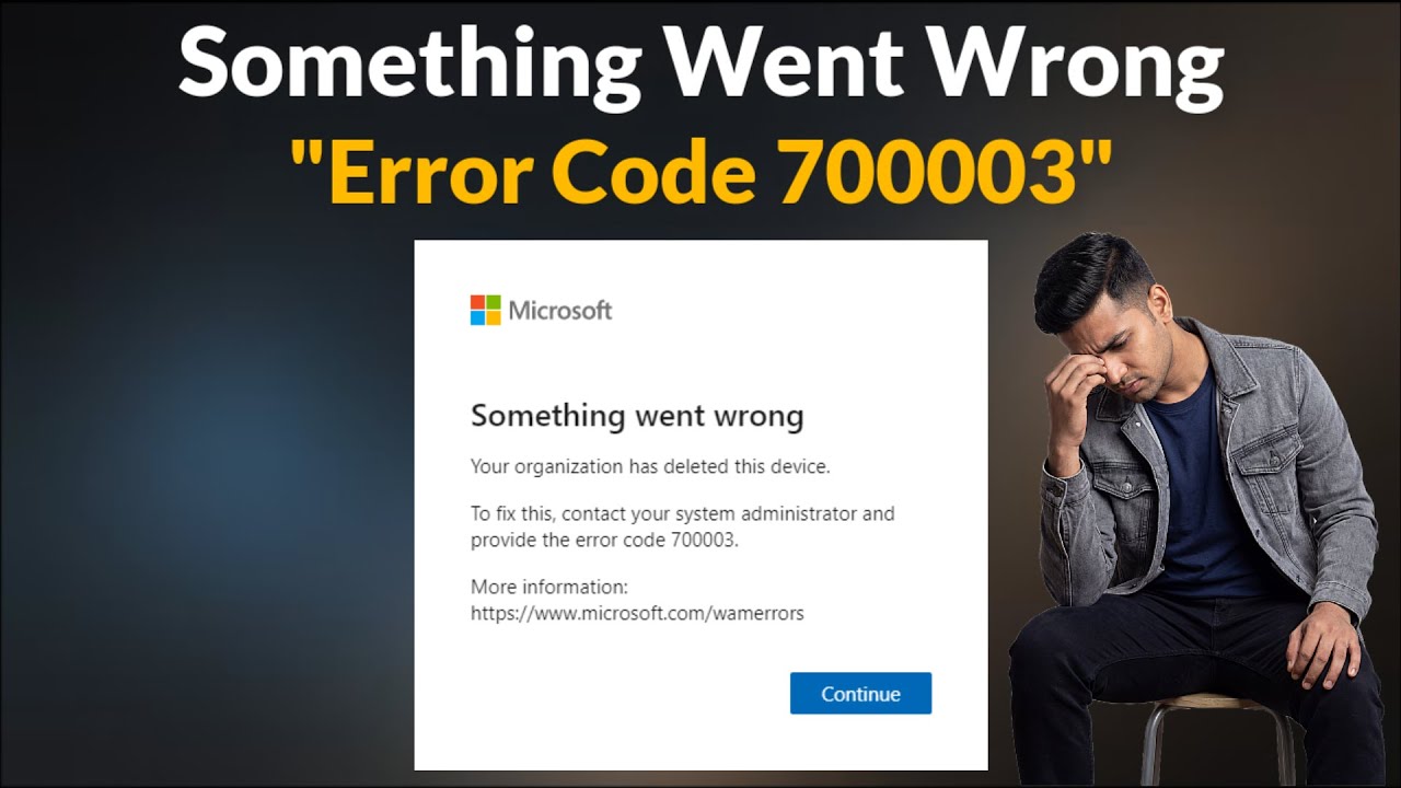 Fix Microsoft 365 - Error Code 70003 Your Organization Has Deleted This Device on Windows 11 - 2026