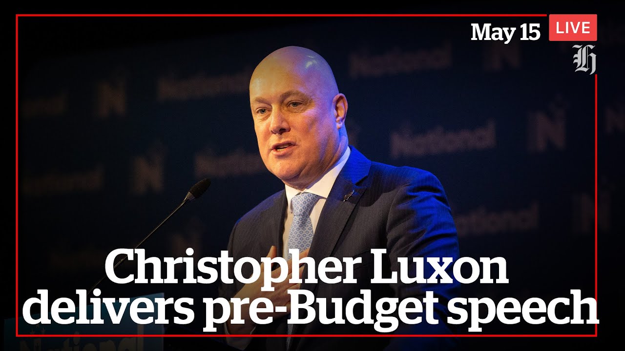 Christopher Luxon delivers pre-Budget speech